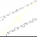 Tiffany Heart Link Bracelet in Silver 925 with 18K Gold Accents