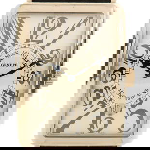 FRANCK MULLER Long Island 32mm Automatic Watch K18 White Gold Silver Dial: FRANCK MULLER Long Island 32mm Automatic Watch K18 White Gold Silver Dial This sophisticated FRANCK MULLER Long Island wristwatch is a timeless accessory crafted in luxurious K18 white gold. The watch