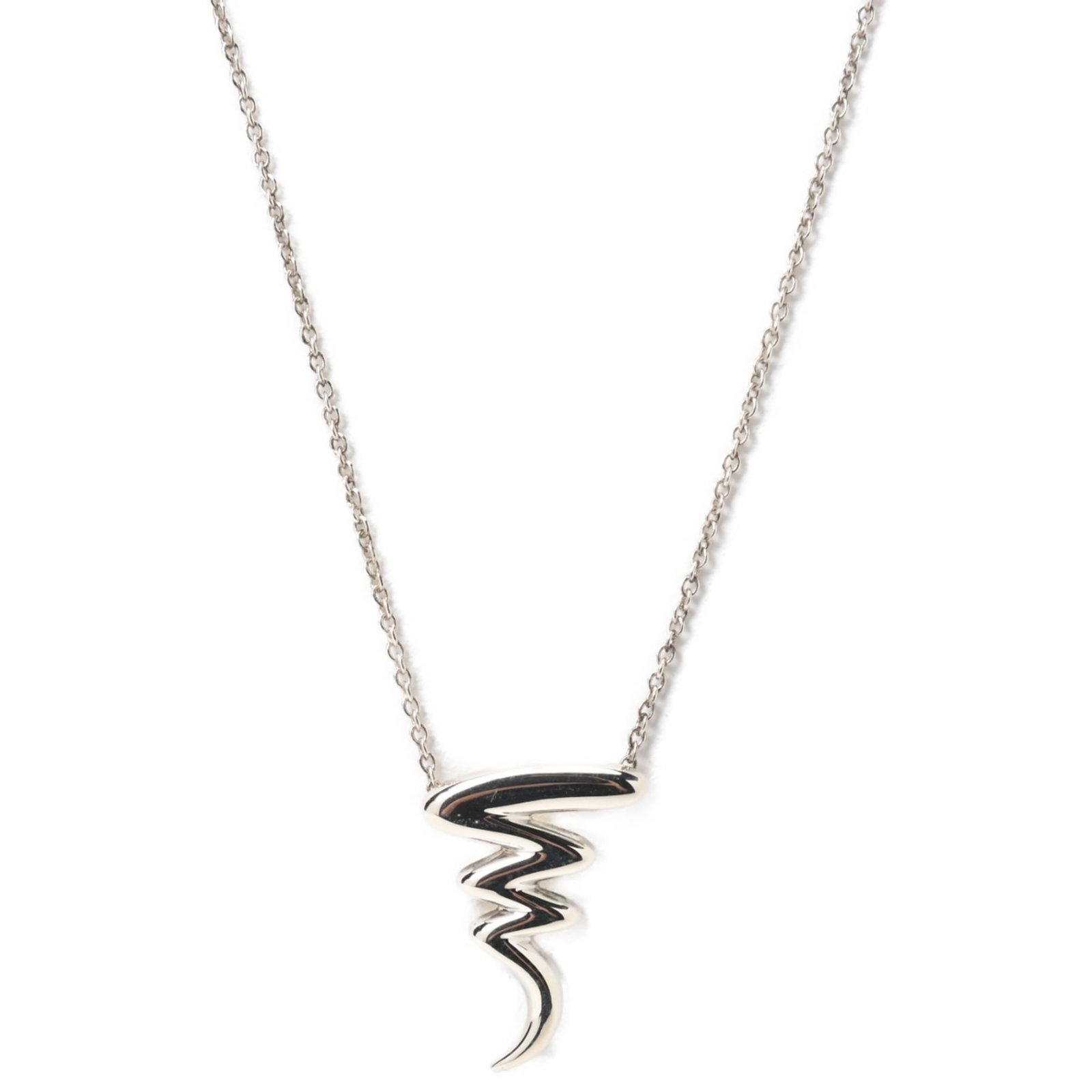 Tiffany Split Necklace Silver 925 42.6cm Elegant Pendant: Tiffany Split Necklace Silver 925 42.6cm Elegant Pendant This elegant Tiffany split necklace is crafted from high-quality Silver 925, showcasing a sleek silver color that complements any outfit. Desig