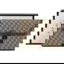 Gucci Brown GG Logo Clutch with Box and Dustcover