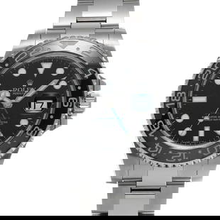 ROLEX GMT Master II 116710LN Automatic Watch Black Dial Stainless Steel: ROLEX GMT Master II 116710LN Automatic Watch Black Dial Stainless Steel The ROLEX GMT Master II, model 116710LN, is a sophisticated wristwatch that showcases a blend of durability and precision, a hal