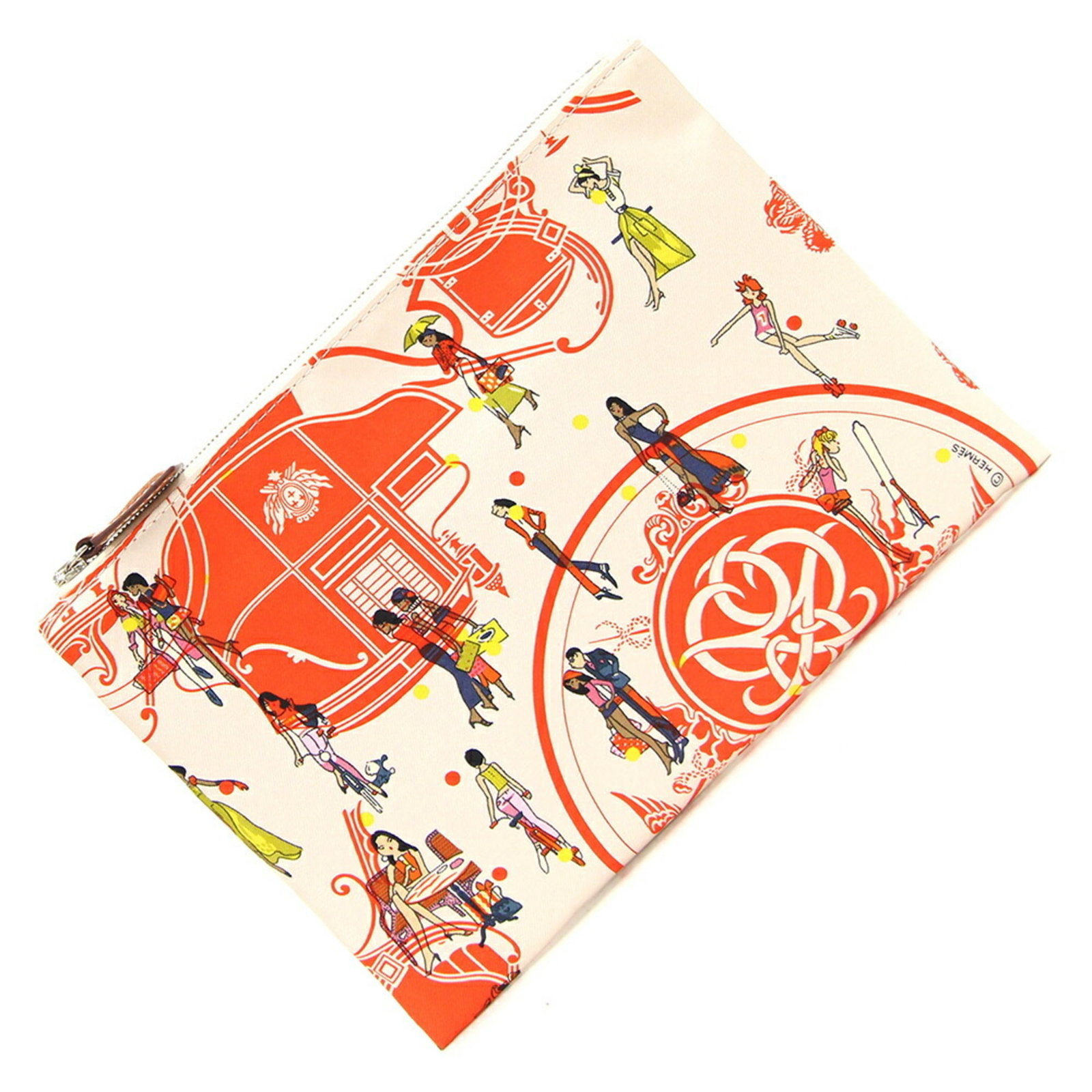 Hermes Multicolor Silk Women's Pouch Silky Pocket Case: Hermes Multicolor Silk Women's Pouch Silky Pocket Case Introducing the exquisite Hermes Pouch Silky Pocket Case, a stunning accessory crafted from luxurious multicolor silk. Designed specifically for 