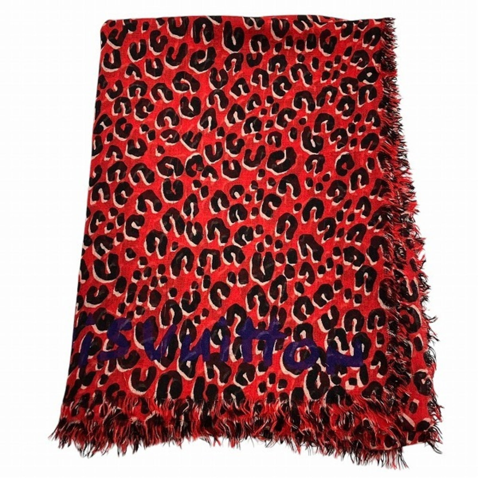 Louis Vuitton Etoile Leopard Cashmere Silk Shawl 1.86m x 1.32m Women's Accessory: Louis Vuitton Etoile Leopard Cashmere Silk Shawl 1.86m x 1.32m Women's Accessory Elevate your accessory collection with this stunning Louis Vuitton Etoile Leopard Shawl. Crafted from a luxurious blend