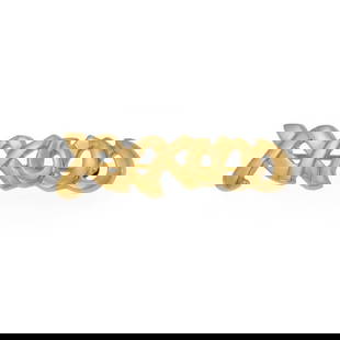 Tiffany & Co. Paloma Picasso 18k Yellow Gold XXOO Brooch Pin: Tiffany & Co. Paloma Picasso 18k Yellow Gold XXOO Brooch Pin This exquisite brooch pin is a stunning piece from Tiffany & Co., designed by Paloma Picasso as part of the Hugs and Kisses collection. Cra