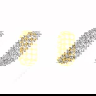 Jose Hess 18k Yellow Gold Long Huggie Earrings with 5.5ct Diamonds: Jose Hess 18k Yellow Gold Long Huggie Earrings with 5.5ct Diamonds Elevate your style with these exquisite Jose Hess long huggie earrings, meticulously crafted from 18k yellow gold. Featuring a unique