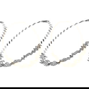 Roberto Cavalli Snake Hoop Earrings Silver 0.5 in Height 2.25 in Diameter Italy 2018: Roberto Cavalli Snake Hoop Earrings Silver 0.5 in Height 2.25 in Diameter Italy 2018 These exquisite Roberto Cavalli Snake Hoop Earrings are a stunning blend of edginess and elegance. Crafted from hig