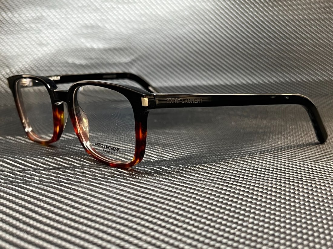 Yves Saint Laurent SL 7 006 Black Havana Unisex Eyeglasses 51 mm: Yves Saint Laurent SL 7 006 Black Havana Unisex Eyeglasses 51 mm Introducing the SAINT LAURENT SL 7 006 Black Havana Demo Lens Unisex Eyeglasses, a stylish accessory that combines sophistication with 