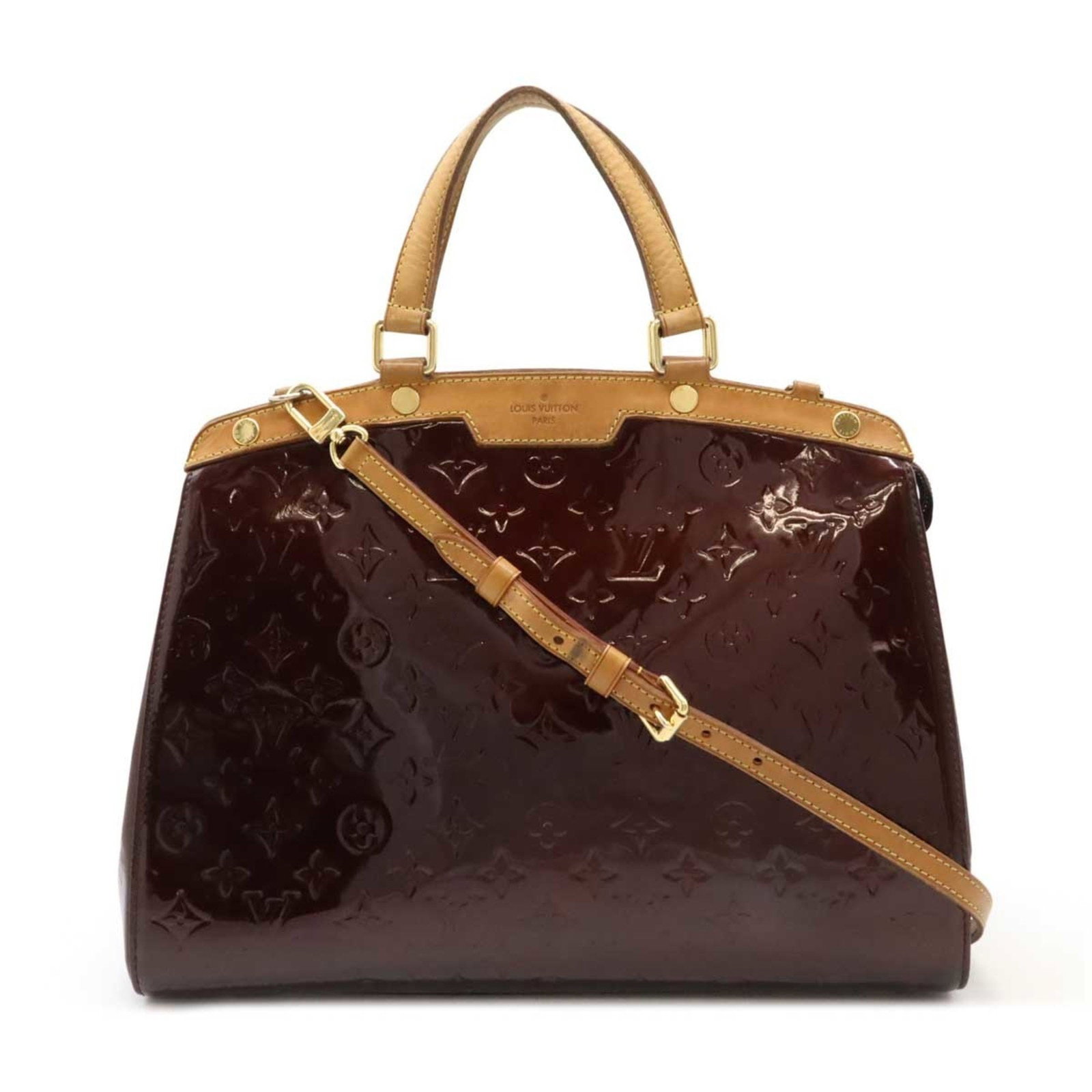 Louis Vuitton Monogram Vernis GM Tote Bag Amarante M91616 for Women: Louis Vuitton Monogram Vernis GM Tote Bag Amarante M91616 for Women This elegant Louis Vuitton Monogram Vernis GM Handbag Tote is a stylish accessory designed for women. Crafted from luxurious Monogra