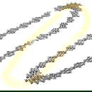 Christian Dior Gold Metal Choker Necklace 65cm for Women