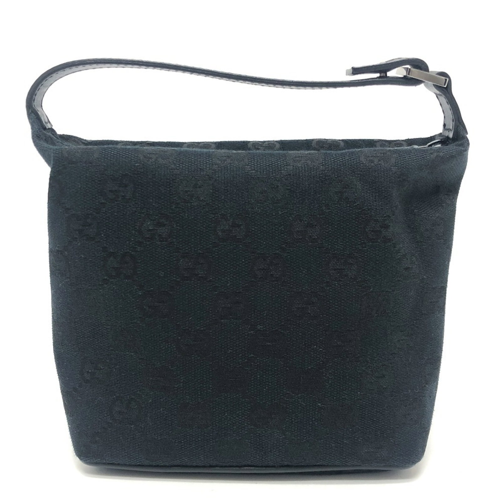 Gucci 039-1147 GG Canvas Mini Pouch Black Cosmetic Bag: Gucci 039-1147 GG Canvas Mini Pouch Black Cosmetic Bag This stylish Gucci GG Canvas Pouch Multi-Case Mini Bag is perfect for cosmetics and everyday essentials. Crafted from durable GG canvas in classi