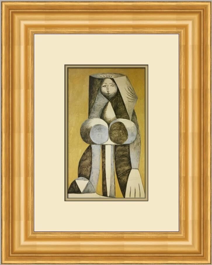 Pablo Picasso Standing Nude Custom Framed Art Print 21 x 17 Surrealism: Pablo Picasso Standing Nude Custom Framed Art Print 21 x 17 Surrealism This stunning custom framed print features Pablo Picasso's iconic artwork "Standing Nude," showcasing a surrealist style that cap