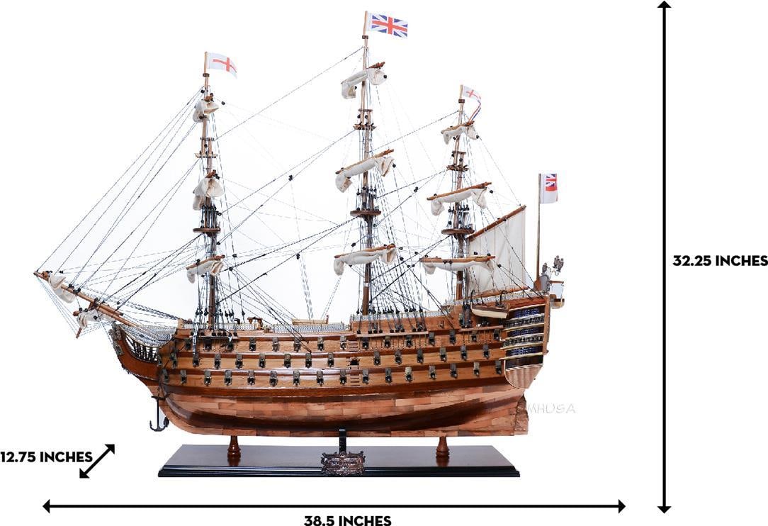 H.M.S. Victory Handcrafted Copper Nautical Model 32.30H 38.50W 12.80D: H.M.S. Victory Handcrafted Copper Nautical Model 32.30H 38.50W 12.80D This stunning handcrafted replica of the H.M.S. Victory embodies nautical craftsmanship and attention to detail. Made from high-qu