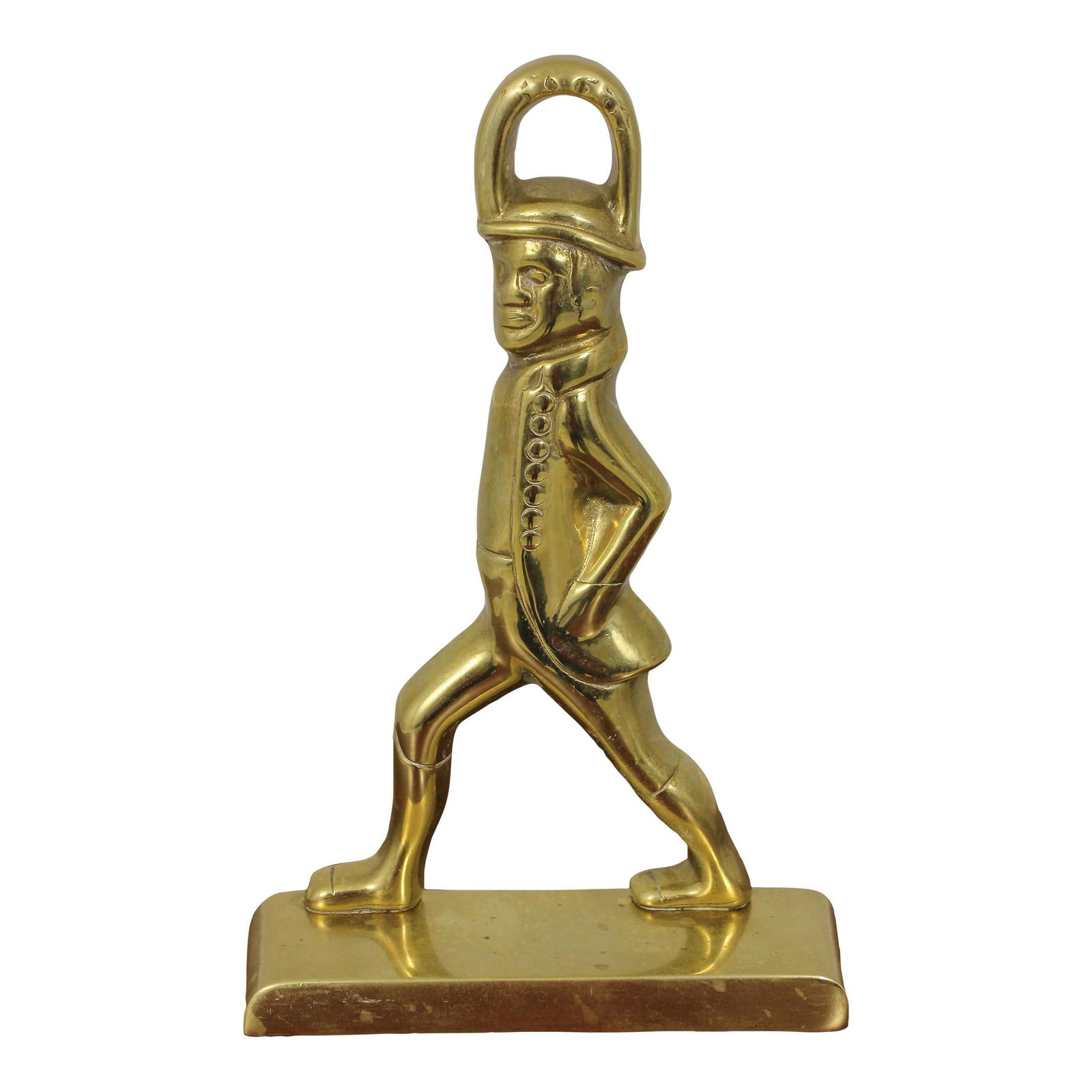Virginia Metalcrafters Colonial Williamsburg Brass Door Stop 7.5x2.5x11.5 Gold: Virginia Metalcrafters Colonial Williamsburg Brass Door Stop 7.5x2.5x11.5 Gold This Virginia Metalcrafters Colonial Williamsburg Door Stop is a beautifully crafted piece made from solid brass, showcas