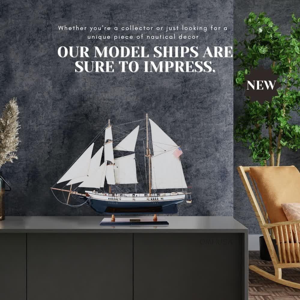 Handcrafted Painted Harvey Ship Model: Handcrafted Painted Harvey Ship Model Discover the elegance of this handcrafted Harvey Ship Model, meticulously crafted with high attention to detail. This ship model features a beautifully painted wo