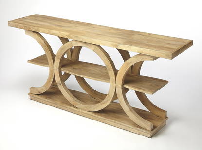 Butler Mango Wood Console 27.5H 59W Modern Style Rectangle: Butler Mango Wood Console 27.5H 59W Modern Style Rectangle This Stylish Mango Wood Console is a versatile display option that seamlessly fits into modern decor. Crafted from high-quality mango wood,