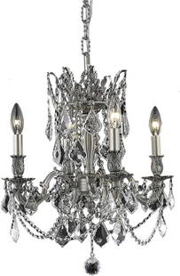 Rosalia Baroque Crystal Bowl Chandelier 21H 17W 17D Elegant Lighting: Rosalia Baroque Crystal Bowl Chandelier 21H 17W 17D Elegant Lighting Illuminate your space with the Rosalia Vintage Style Crystal Chandelier, a stunning bowl chandelier that embodies Baroque