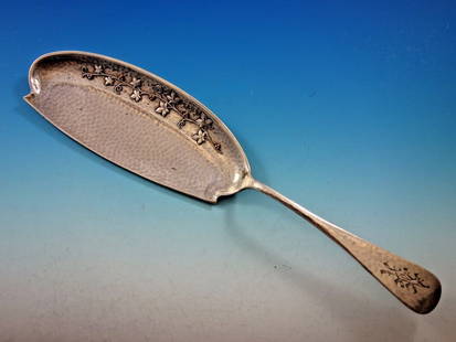 Whiting Sterling Silver Crumber 11 3/4" with Applied Leaves & Berries: Whiting Sterling Silver Crumber 11 3/4" with Applied Leaves & Berries This exquisite crumber showcases the artistry of Whiting with its elegant design featuring applied leaves and berries. Crafted