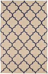 Modern Hand-Tufted Cream Wool Rug 5'0 x 8'0 Trellis Design: Modern Hand-Tufted Cream Wool Rug 5'0 x 8'0 Trellis Design Enhance your modern living space with this stunning hand-tufted cream rug, featuring a stylish trellis pattern. Made from high-quality wool,