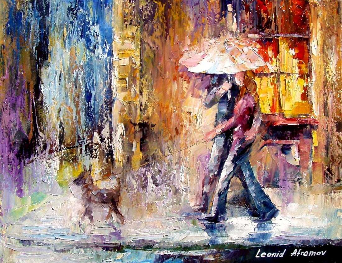 My Dog Limited Edition Giclee 1/25 by Leonid Afremov 91x114 cm: My Dog Limited Edition Giclee 1/25 by Leonid Afremov 91x114 cm Discover the captivating beauty of 'My Dog,' a limited edition artwork by renowned artist Leonid Afremov. This exquisite giclee is hand-p