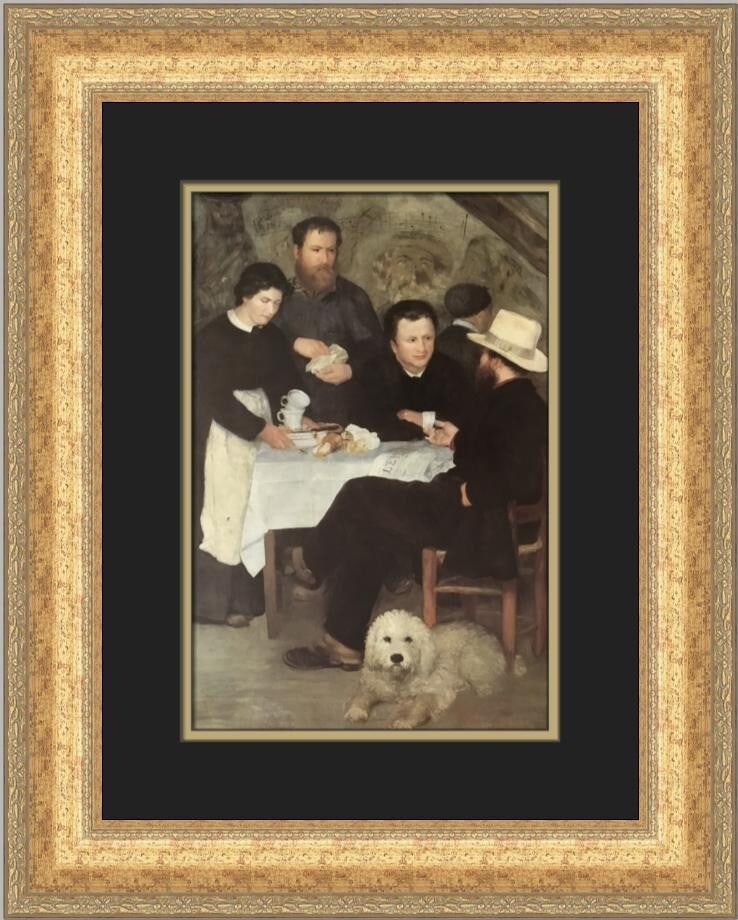 Pierre-Auguste Renoir At Mother Anthony's Custom Framed Print 21 x 17: Pierre-Auguste Renoir At Mother Anthony's Custom Framed Print 21 x 17 This stunning custom framed print features the artwork 'At Mother Anthony's' by renowned artist Pierre-Auguste Renoir. The piece s