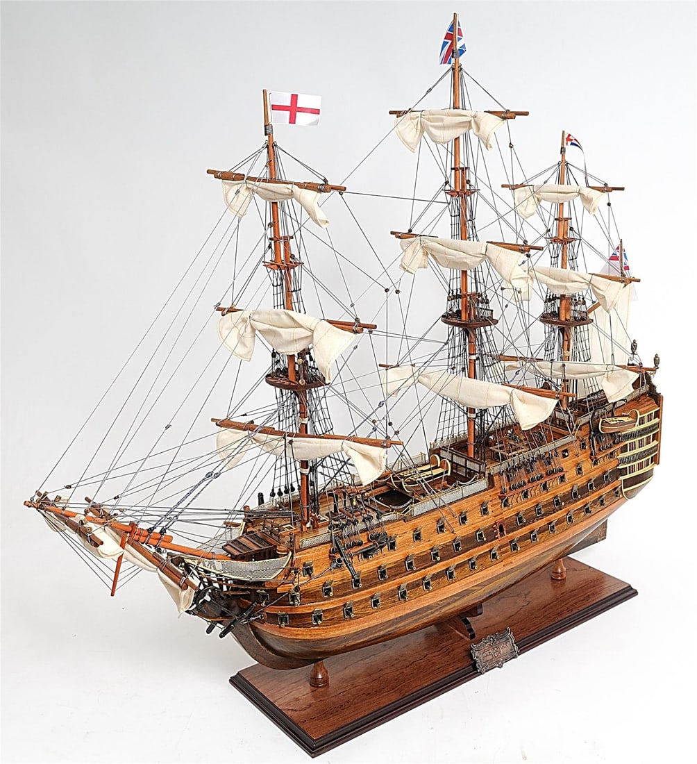 H.M.S. Victory Ship Model 27H 30W 10D Nautical Decor: H.M.S. Victory Ship Model 27H 30W 10D Nautical Decor This exquisite H.M.S. Victory Ship Decor Piece is a stunning representation of the historic sailing ship, crafted with meticulous attention to deta