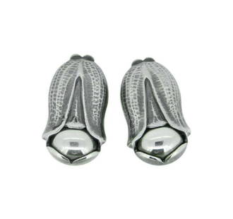 Georg Jensen 2007 Sterling Silver Clip-On Stud Earrings 0.7in: Georg Jensen 2007 Sterling Silver Clip-On Stud Earrings 0.7in Elevate your jewelry collection with these exquisite Georg Jensen 2007 Sterling Silver Earrings. Crafted from high-quality sterling silver