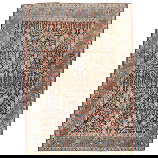 Zabihi Collection Persian Tabriz Garden of Paradise Hand-Woven Wool Rug: Zabihi Collection Persian Tabriz Garden of Paradise Hand-Woven Wool Rug Discover the exquisite beauty of the Zabihi Collection Garden of Paradise Persian Tabriz rug, a stunning mid-20th century piece