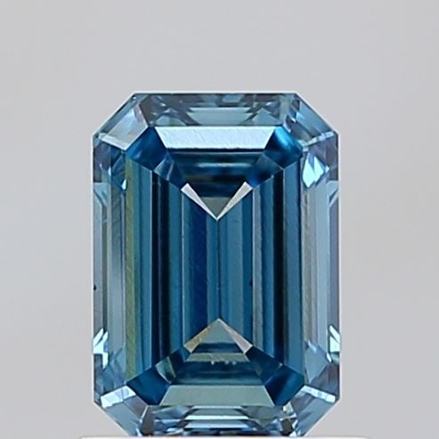 Loose Diamond - EMERALD 1.03ct Fancy Vivid Blue VS2: Loose Diamond - EMERALD 1.03ct Fancy Vivid Blue VS2 Source: This is a real non-mined Diamond that has been grown in a lab Shape: EMERALD Carats: 1.03 Color: Fancy Vivid Blue Certification: IGI Video: