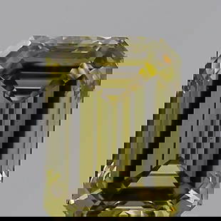 Loose Diamond - EMERALD 0.72ct Fancy Yellow VS2: Loose Diamond - EMERALD 0.72ct Fancy Yellow VS2 Source: This is a real non-mined Diamond that has been grown in a lab Shape: EMERALD Carats: 0.72 Color: Fancy Yellow Certification: IGI Video: