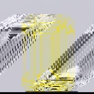 Loose Diamond - EMERALD 1.7ct Fancy Yellow VS2: Loose Diamond - EMERALD 1.7ct Fancy Yellow VS2 Source: This is a real non-mined Diamond that has been grown in a lab Shape: EMERALD Carats: 1.7 Color: Fancy Yellow Certification: IGI Video: