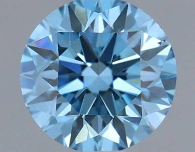 Loose Diamond - ROUND 0.3ct Fancy Vivid Blue VS1: Loose Diamond - ROUND 0.3ct Fancy Vivid Blue VS1 Source: This is a real non-mined Diamond that has been grown in a lab Shape: ROUND Carats: 0.3 Color: Fancy Vivid Blue Certification: IGI Video: