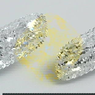 Loose Diamond - CUSHION BRILLIANT 1.05ct Fancy Yellow VVS2: Loose Diamond - CUSHION BRILLIANT 1.05ct Fancy Yellow VVS2 Source: This is a real non-mined Diamond that has been grown in a lab Shape: CUSHION BRILLIANT Carats: 1.05 Color: Fancy Yellow Certification