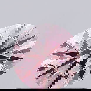 Ideal Loose Diamond - ROUND 0.49ct Fancy Intense Pink VS2: Ideal Loose Diamond - ROUND 0.49ct Fancy Intense Pink VS2 Source: This is a real non-mined Diamond that has been grown in a lab Shape: ROUND Carats: 0.49 Color: Fancy Intense Pink Certification: IGI V