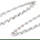 9.88ct Diamond Tennis Bracelet 18k White Gold Modern Elegance 7in