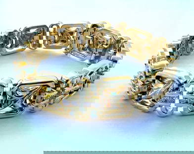 Exquisite French 18K Yellow Gold Diamond Bracelet 2.2 ct Signed Hallmarked: Exquisite French 18K Yellow Gold Diamond Bracelet 2.2 ct Signed Hallmarked This exquisite French bracelet is crafted from 18K yellow gold and features approximately 2.2 ct of F VS diamonds, showcasing