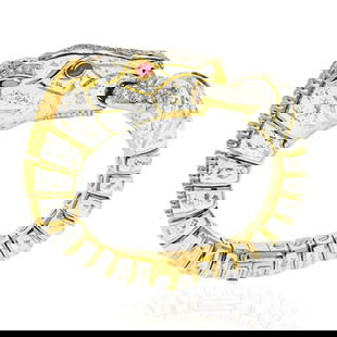 David Webb Animal Kingdom Horse Bracelet Platinum 18K Gold Enamel Diamonds: David Webb Animal Kingdom Horse Bracelet Platinum 18K Gold Enamel Diamonds This exquisite David Webb bracelet features a stunning combination of platinum and 18K yellow gold, adorned with dappled whit