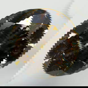 Loose Diamond - ROUND 4.0ct Fancy Dark Yellowish Brown: Loose Diamond - ROUND 4.0ct Fancy Dark Yellowish Brown Source: Natural Shape: ROUND Carats: 4.0 Color: Fancy Dark Yellowish Brown Certification: GIA PLEASE NOTE: Framed Large or heavy items do not hav