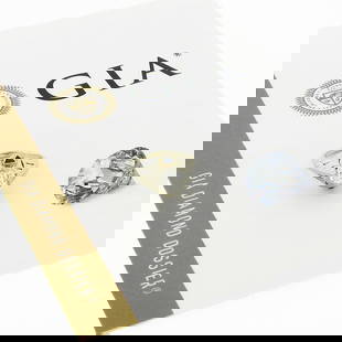 Handmade Antique Art Deco 18k Gold GIA Diamond Sapphire Engagement Ring: Handmade Antique Art Deco 18k Gold GIA Diamond Sapphire Engagement Ring This exquisite Antique Art Deco engagement ring features a stunning Old European diamond set in a beautiful 18k white gold band.