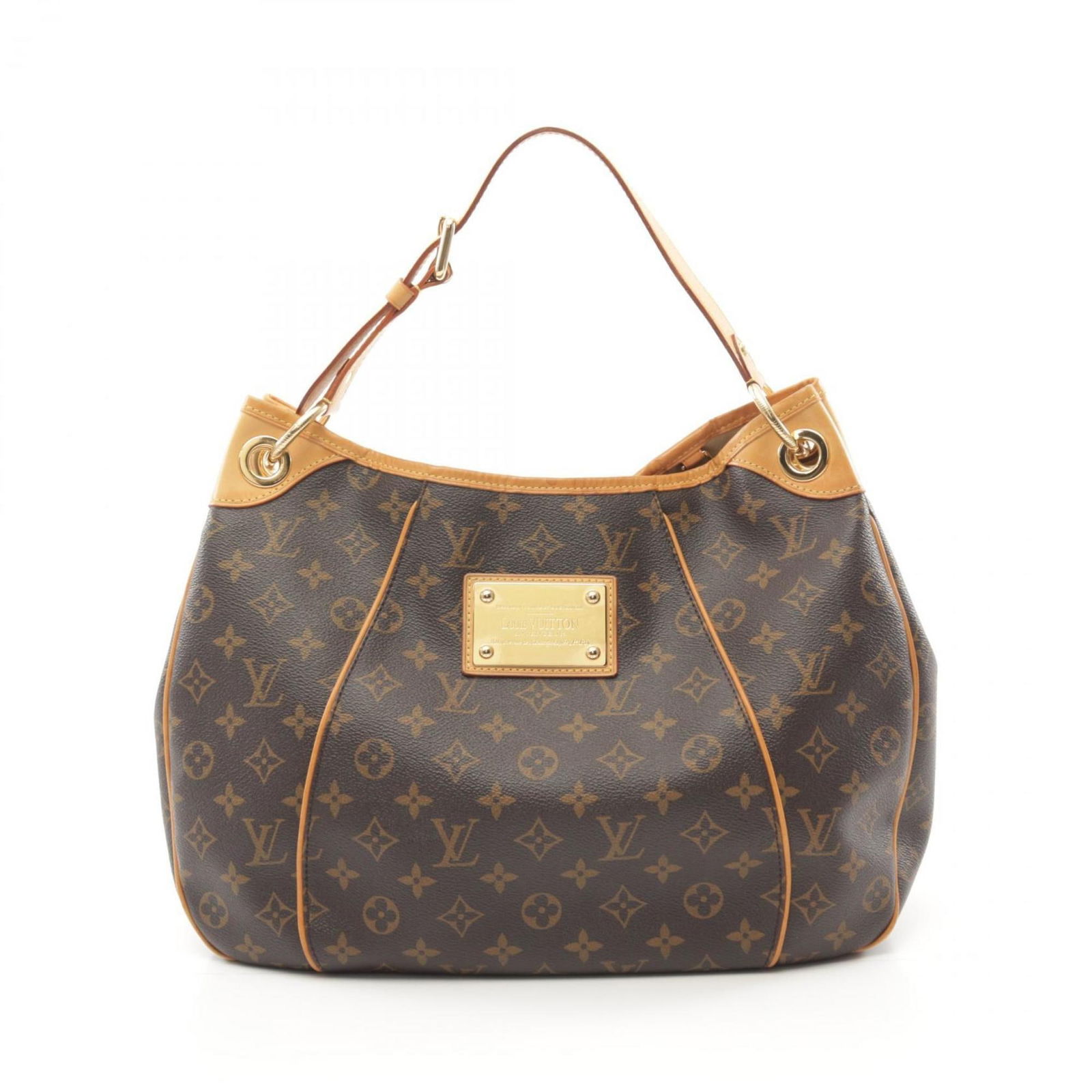 Louis Vuitton Galliera PM Brown Shoulder Bag Coated Canvas 28cm x 37cm: Louis Vuitton Galliera PM Brown Shoulder Bag Coated Canvas 28cm x 37cm Elevate your style with the Louis Vuitton Galliera PM Shoulder Bag, expertly crafted from durable coated canvas and leather featu