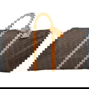 Louis Vuitton Monogram Keepall 55 Boston Bag 30cm x 56cm x 25cm Brown: Louis Vuitton Monogram Keepall 55 Boston Bag 30cm x 56cm x 25cm Brown This Louis Vuitton Boston Bag, also known as the Keepall 55, is crafted from premium Monogram Canvas in a classic brown color. Des