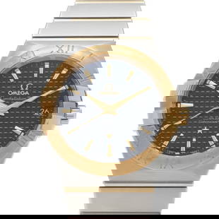 Omega Constellation Co-Axial Men's Watch 123.20.38.21.06.001 Stainless Steel 18K Gold: Omega Constellation Co-Axial Men's Watch 123.20.38.21.06.001 Stainless Steel 18K Gold This Omega Constellation Co-Axial watch is a stunning timepiece designed specifically for men. Featuring a luxurio
