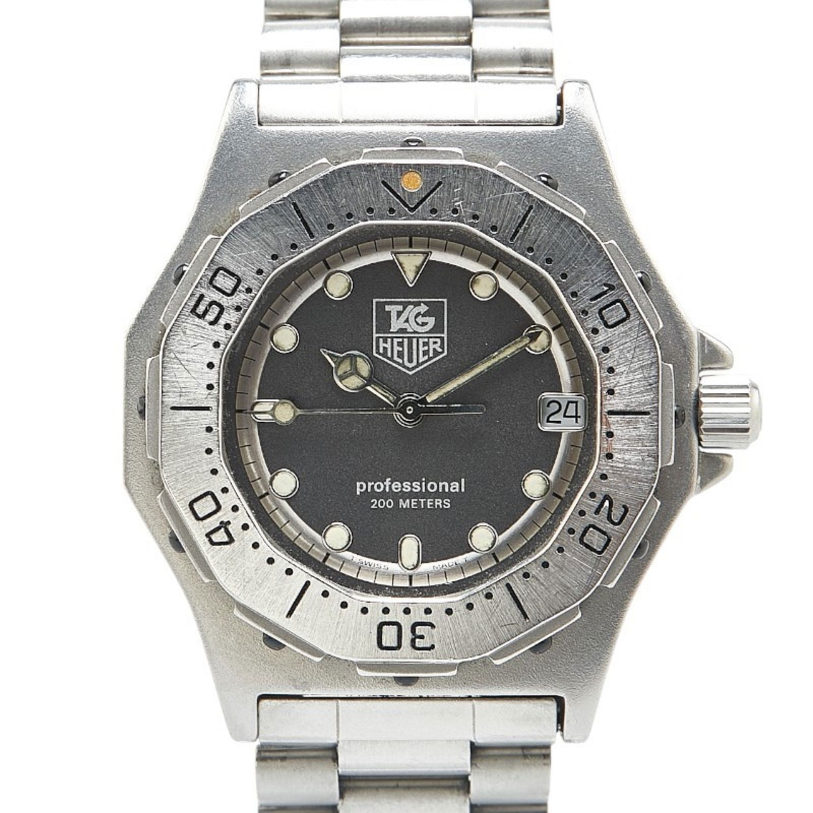 Authentic Tag Heuer S87 006e Ivory Dial Stainless Steel