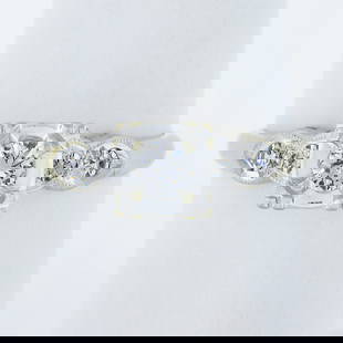 Vintage 14k White Gold 0.35ctw Round Diamond Solitaire Engagement Ring: Vintage 14k White Gold 0.35ctw Round Diamond Solitaire Engagement Ring This exquisite vintage engagement ring features a stunning 0.35 carat total weight of round brilliant diamonds set in elegant 14k