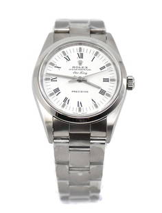 Rolex Oyster Perpetual Air King 14000M Stainless Steel Watch with Box and Papers: Rolex Oyster Perpetual Air King 14000M Stainless Steel Watch with Box and Papers Introducing the Rolex Oyster Perpetual Air King, a classic stainless steel wristwatch that elegantly combines durabilit