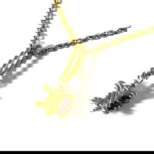 Celine Women's Triomphe Gold Pendant Necklace 36cm-40cm: Celine Women's Triomphe Gold Pendant Necklace 36cm-40cm Elevate your accessory collection with the Celine Women's Triomphe Solitaire Necklace Pendant. This exquisite piece features a sleek metal penda