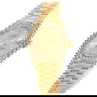 Rolex Datejust 69158G 18K Yellow Gold Diamond Ladies Watch: Rolex Datejust 69158G 18K Yellow Gold Diamond Ladies Watch This stunning Rolex Datejust wristwatch features a luxurious 18K yellow gold case and band, making it an exquisite accessory for any woman. T