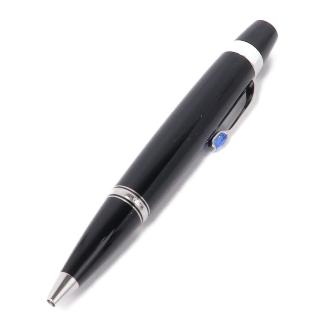 MONTBLANC Boheme Bleu Black Ballpoint Pen 5795 Luxury Writing Instrument: MONTBLANC Boheme Bleu Black Ballpoint Pen 5795 Luxury Writing Instrument Experience the elegance and sophistication of the MONTBLANC Boheme Bleu Ballpoint Pen. This stunning writing instrument feature