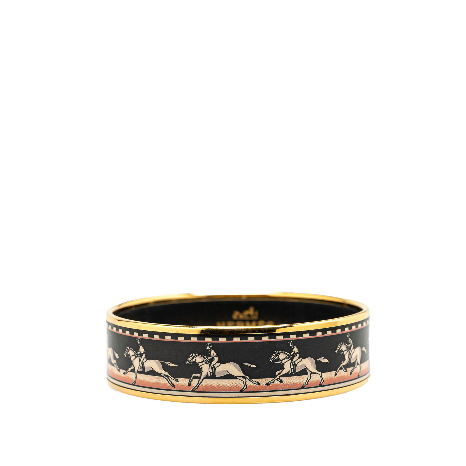 〈最終価格〉Hermes Cheval Double Head Bangle HERMES Logo Cheval Double Horse Head Bangle Bracelet Silver