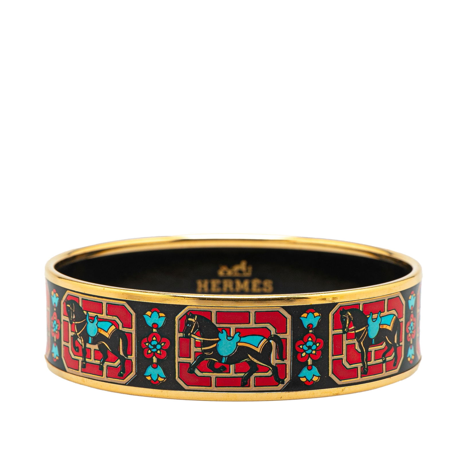 Hermes Cheval Horse Bangle Double Head