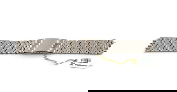 Authentic Omega Stainless Steel Bracelet 1193 18mm for Wristwatch: Authentic Omega Stainless Steel Bracelet 1193 18mm for Wristwatch This genuine Omega stainless steel bracelet is designed for wristwatches, featuring a width of 18 mm and a length of 6.5 inches. Craft